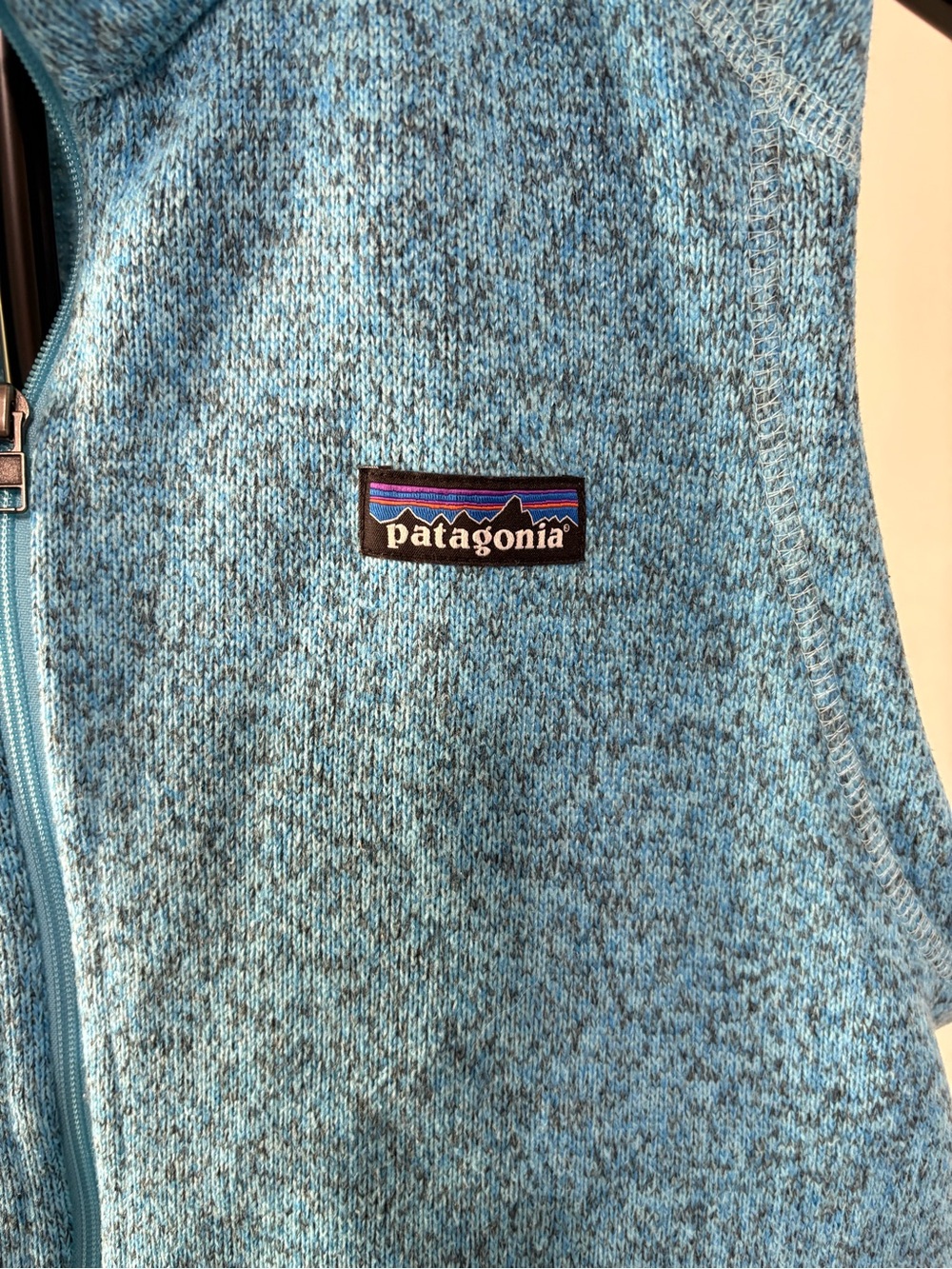 Patagonia Better Sweater Fleece Vest M Turquoise Blue Knit Gorpcore Layering - Picture 3 of 11